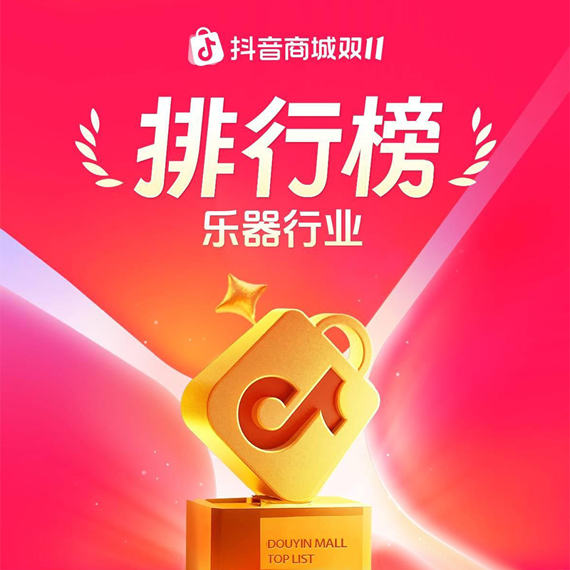 TERENCE 特倫斯 2025 雙 11 榮登抖音、京東兩大平臺(tái)樂(lè)器行業(yè)官方榜單